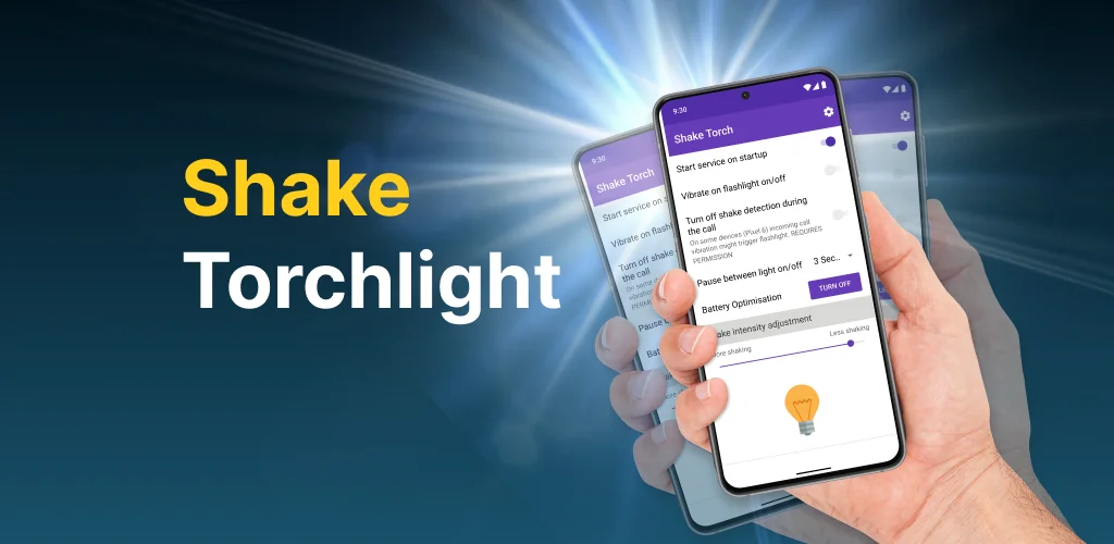 Shake Flashlight - Fast Torch अनुप्रयोग Android के लिए कवर आर्ट