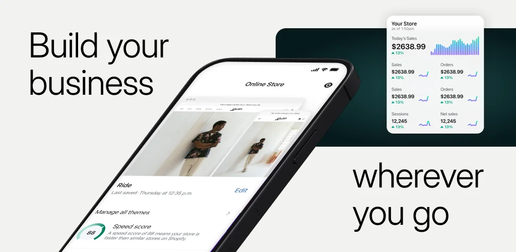 Shopify: E-commerce mobile application cover art for Android