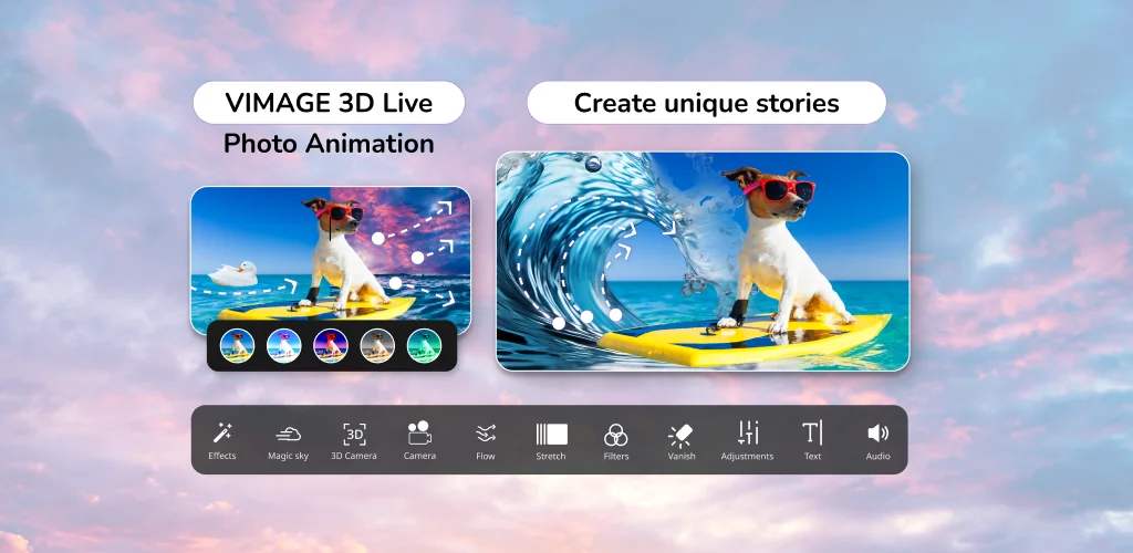 VIMAGE - AI Photo Animation app copertina per Android