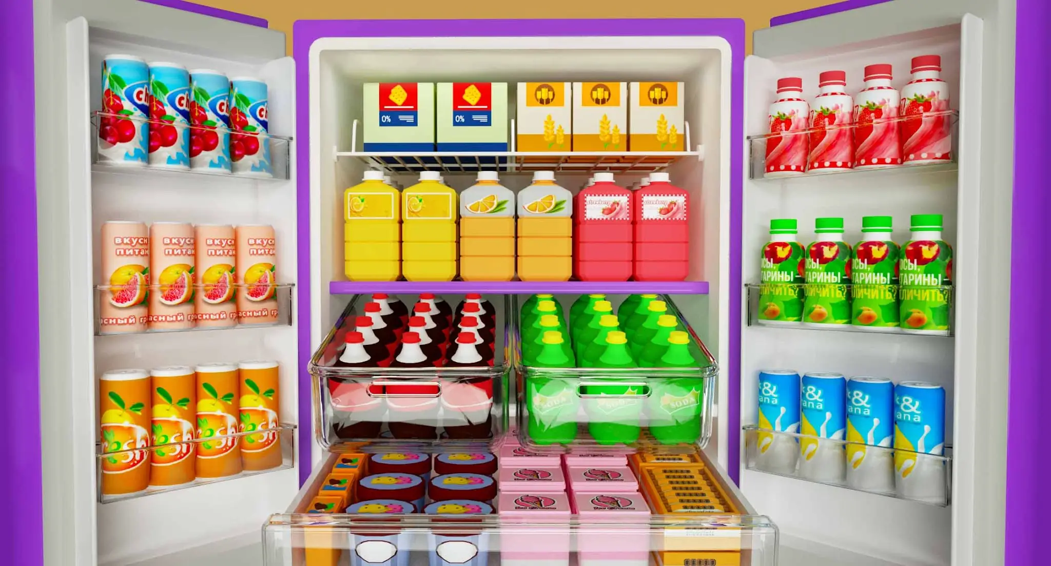 Capture d'écran Remplir Le Frigo:Jeu Rangement 1