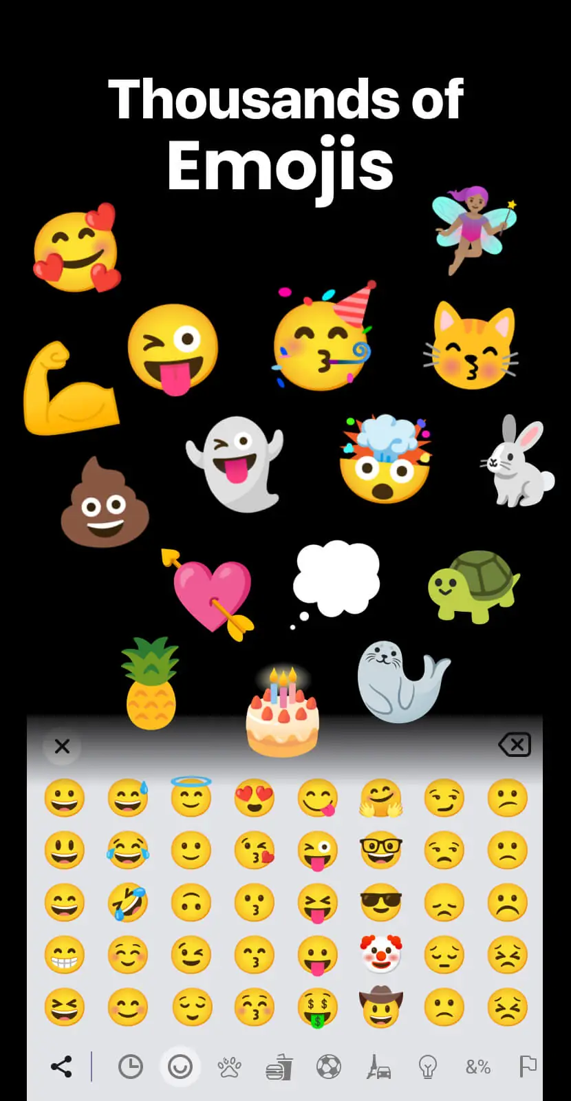 Снимка на екрана Fonts Keyboard Themes & Emoji 8
