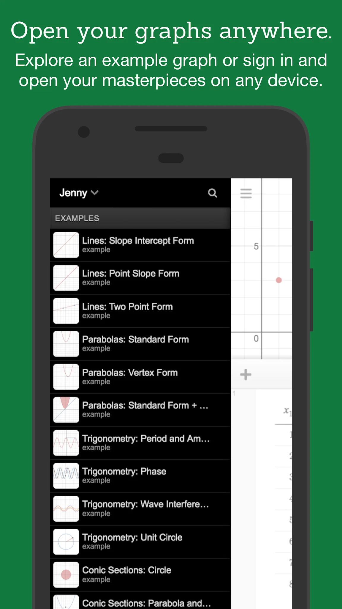 Скриншот Графический калькулятор Desmos 2