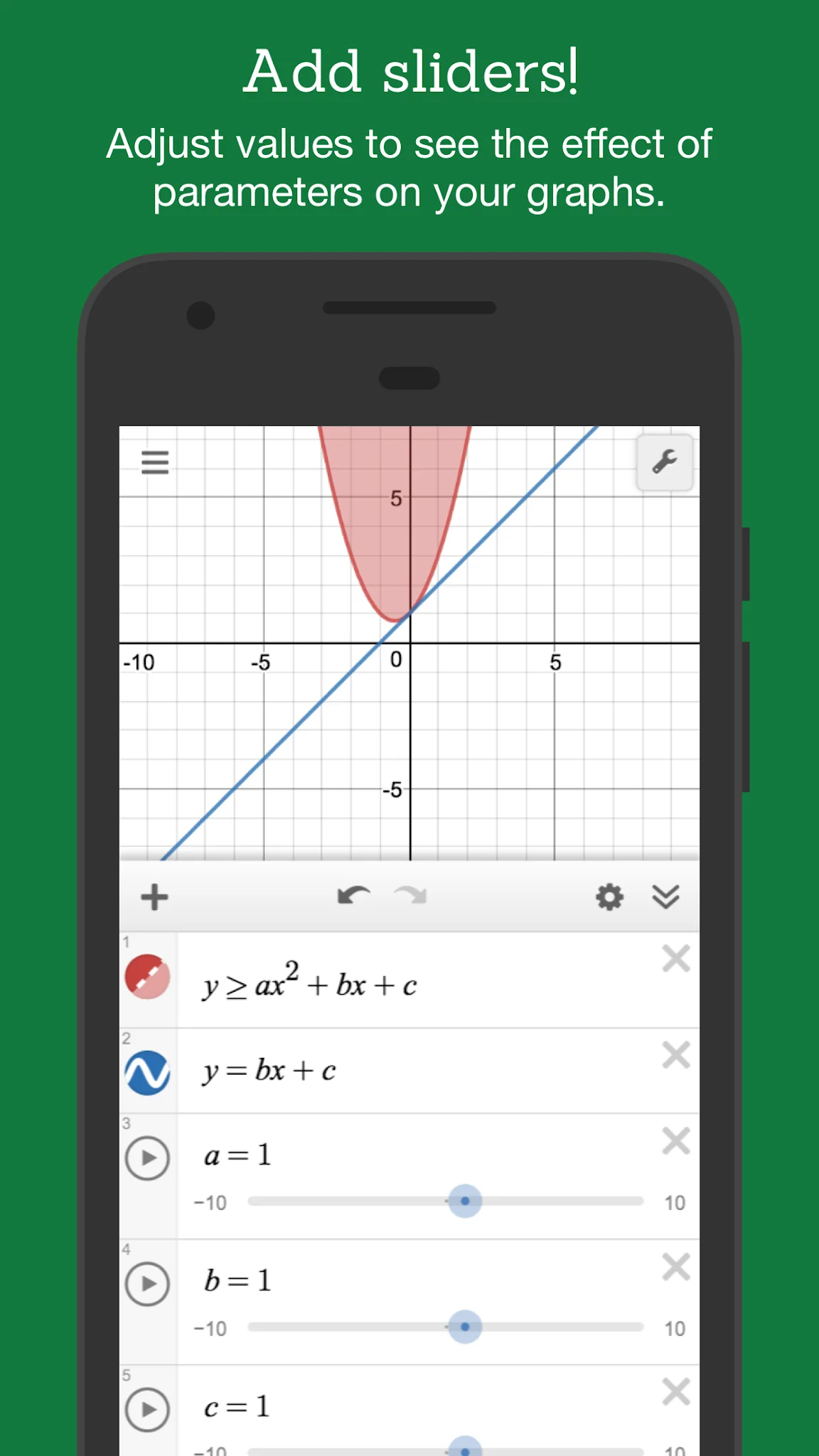 Скриншот Графический калькулятор Desmos 3