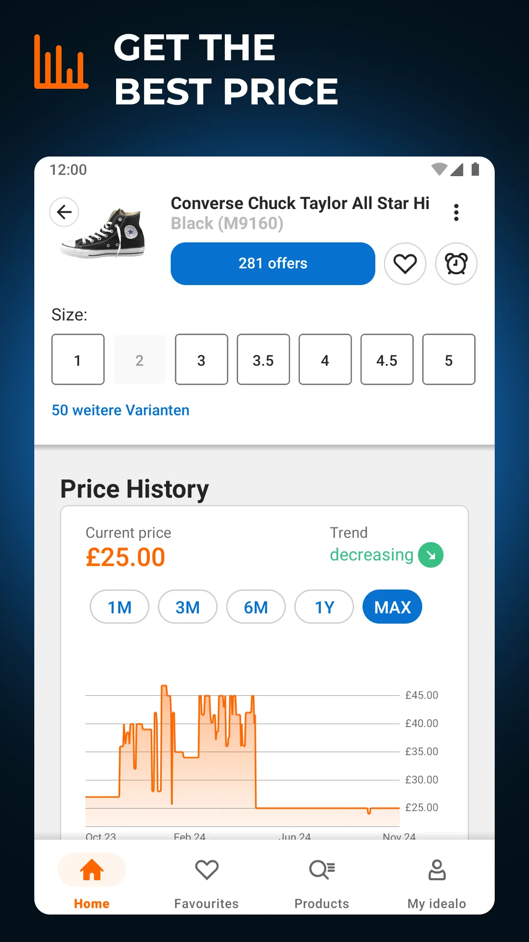 Captură de ecran idealo: Price Comparison App 2
