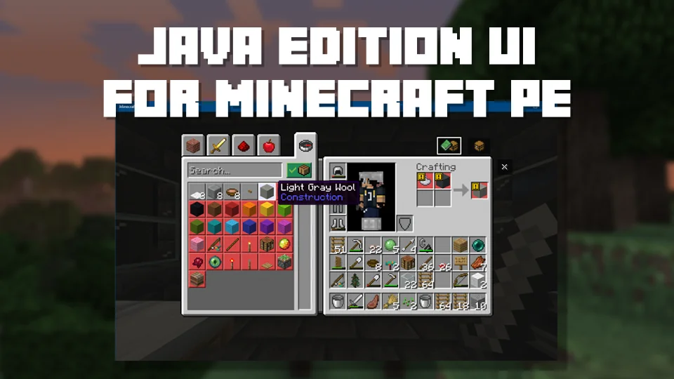 Скриншот Java Edition UI for Minecraft 4