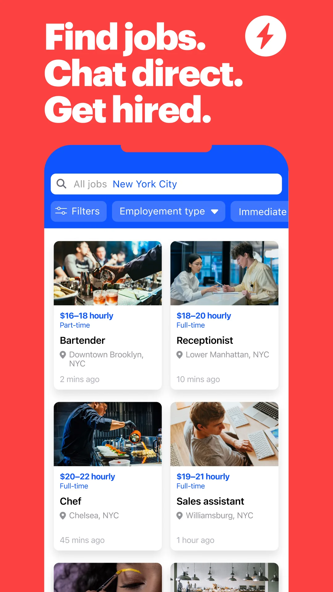 Screenshot JOB TODAY: Hire & Find Jobs 1