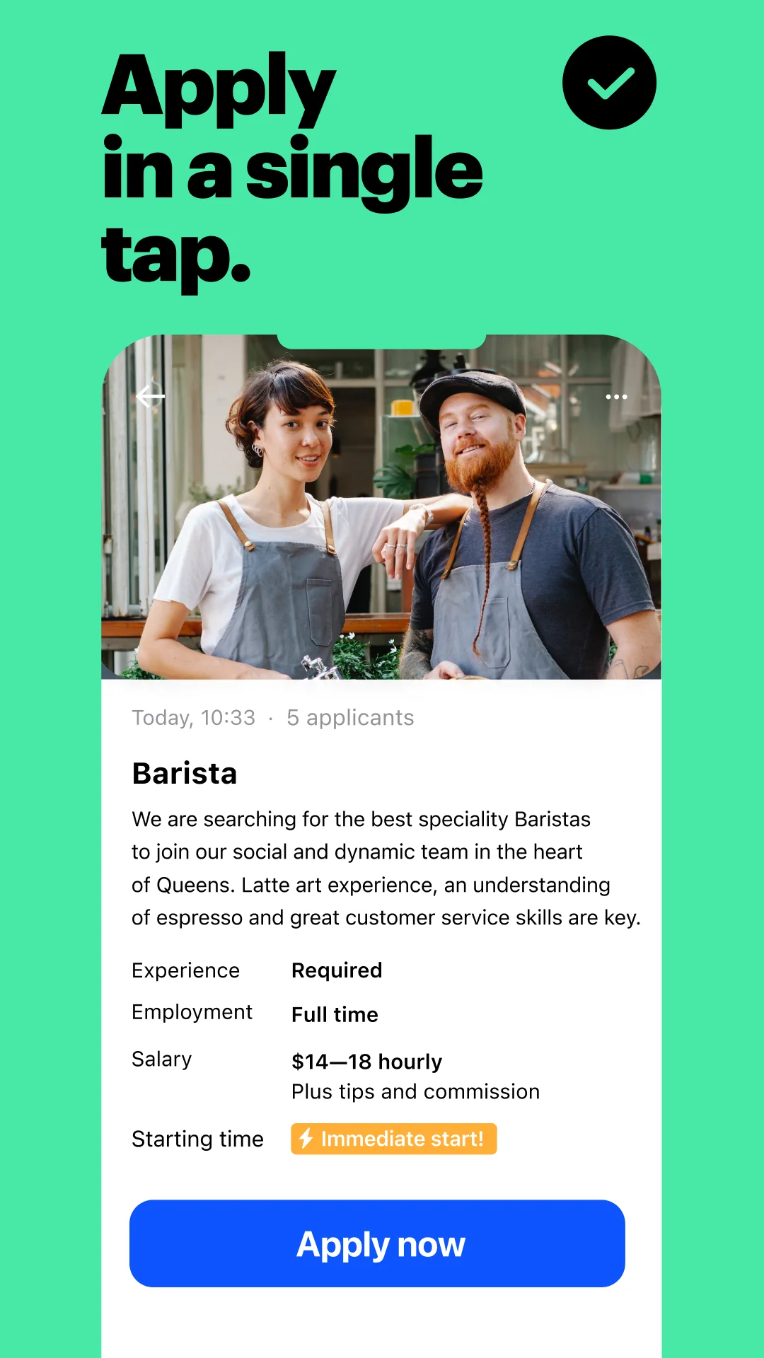 Screenshot JOB TODAY: Hire & Find Jobs 3
