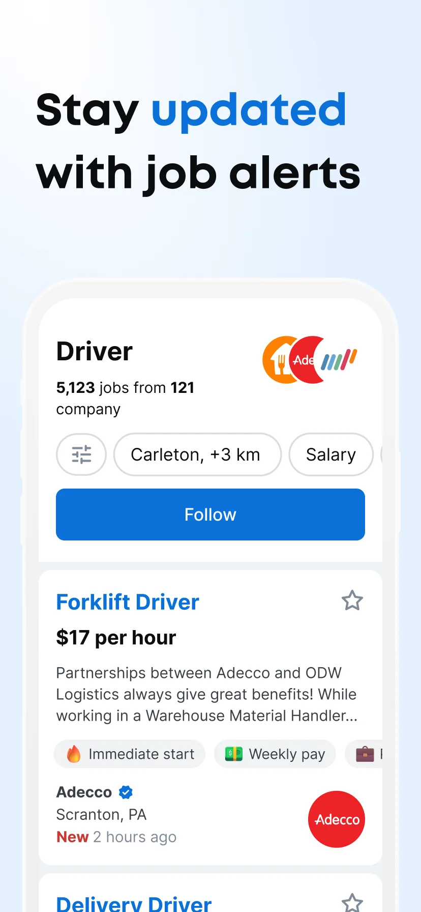 Скриншот Jooble — Job Search App 2