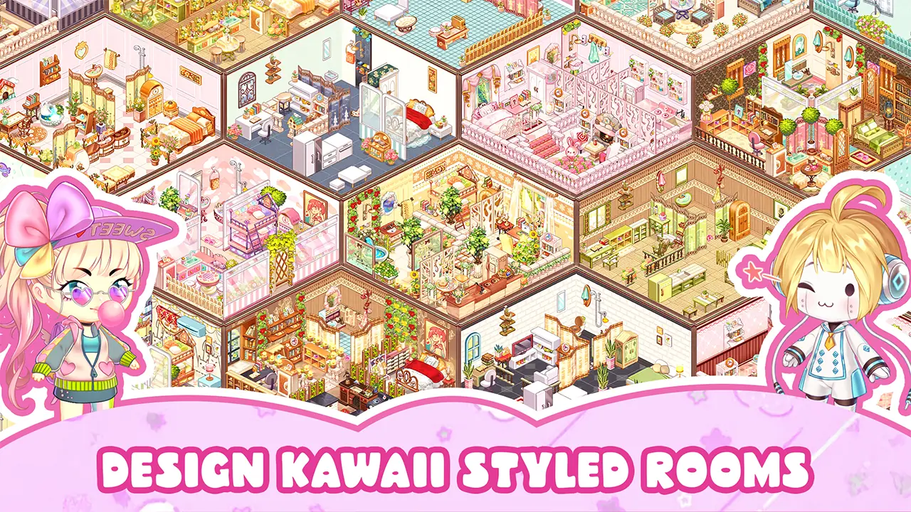 截图 Kawaii Home Design - 装饰和时尚游戏 2