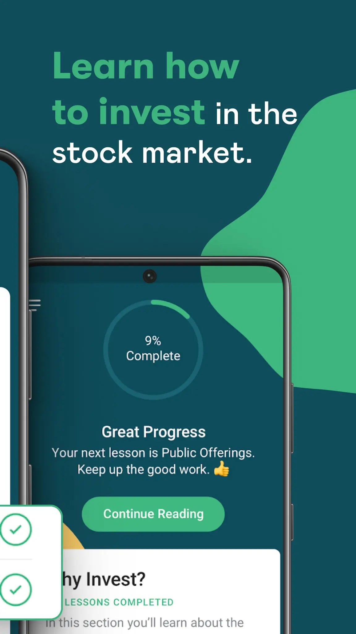 Снимка на екрана Learn: Stock Market Investing 3