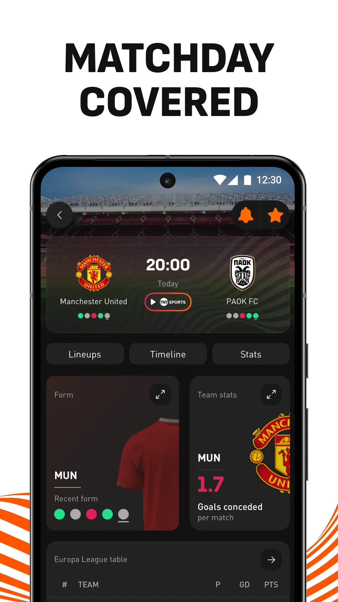 Captura de tela LiveScore: Live Sports Scores 3