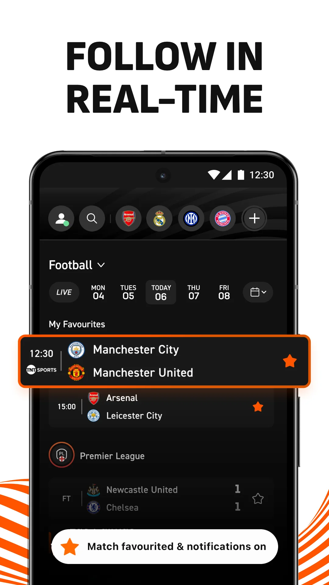 Captura de tela LiveScore: Live Sports Scores 4