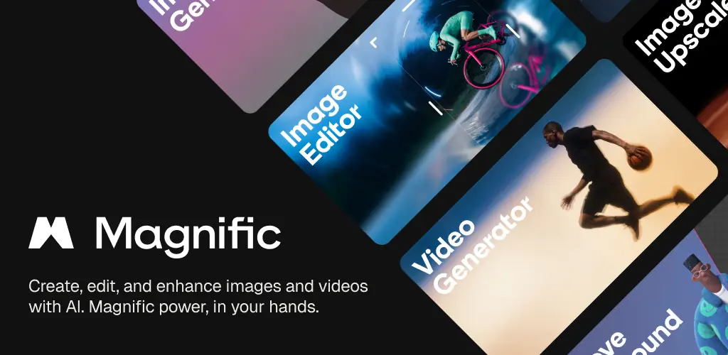 Magnific – фото и видео AI приложение обложка для Android