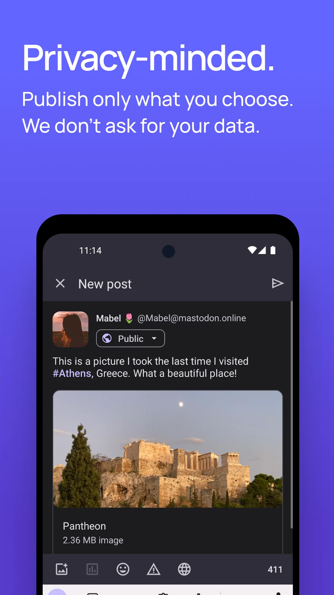 Captura de tela Mastodon 8