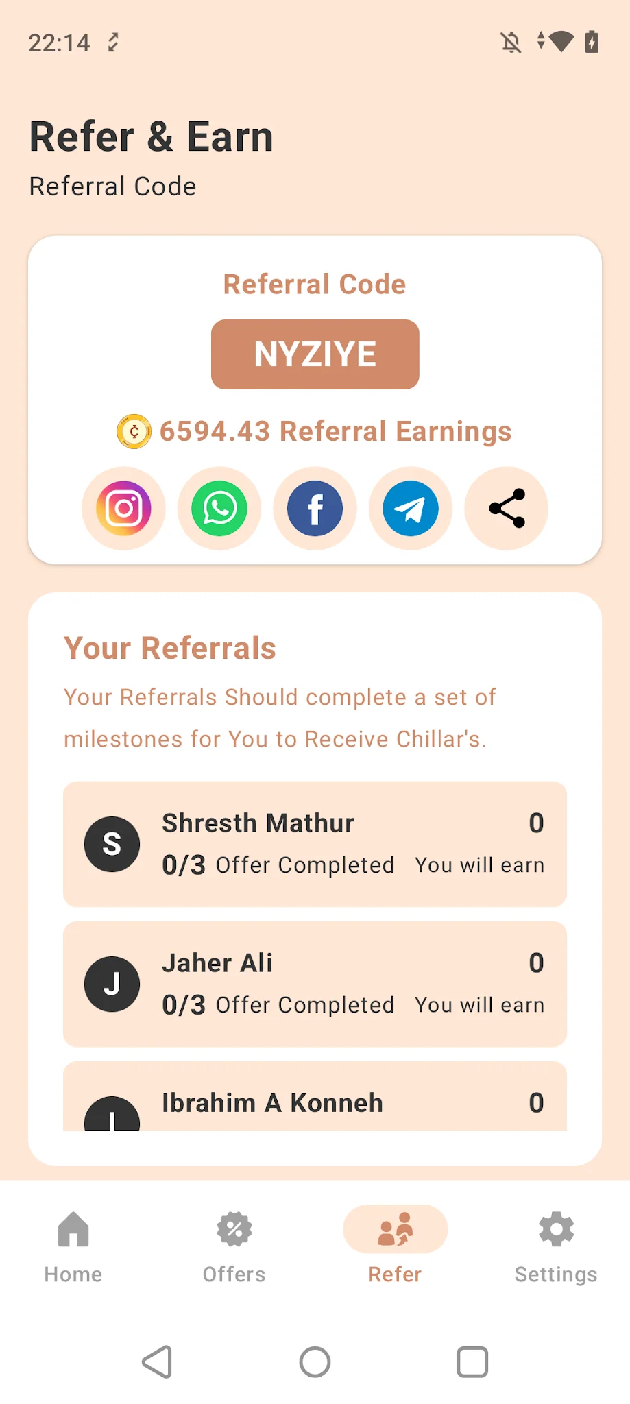 Скриншот Money Earning App- Chillar 2