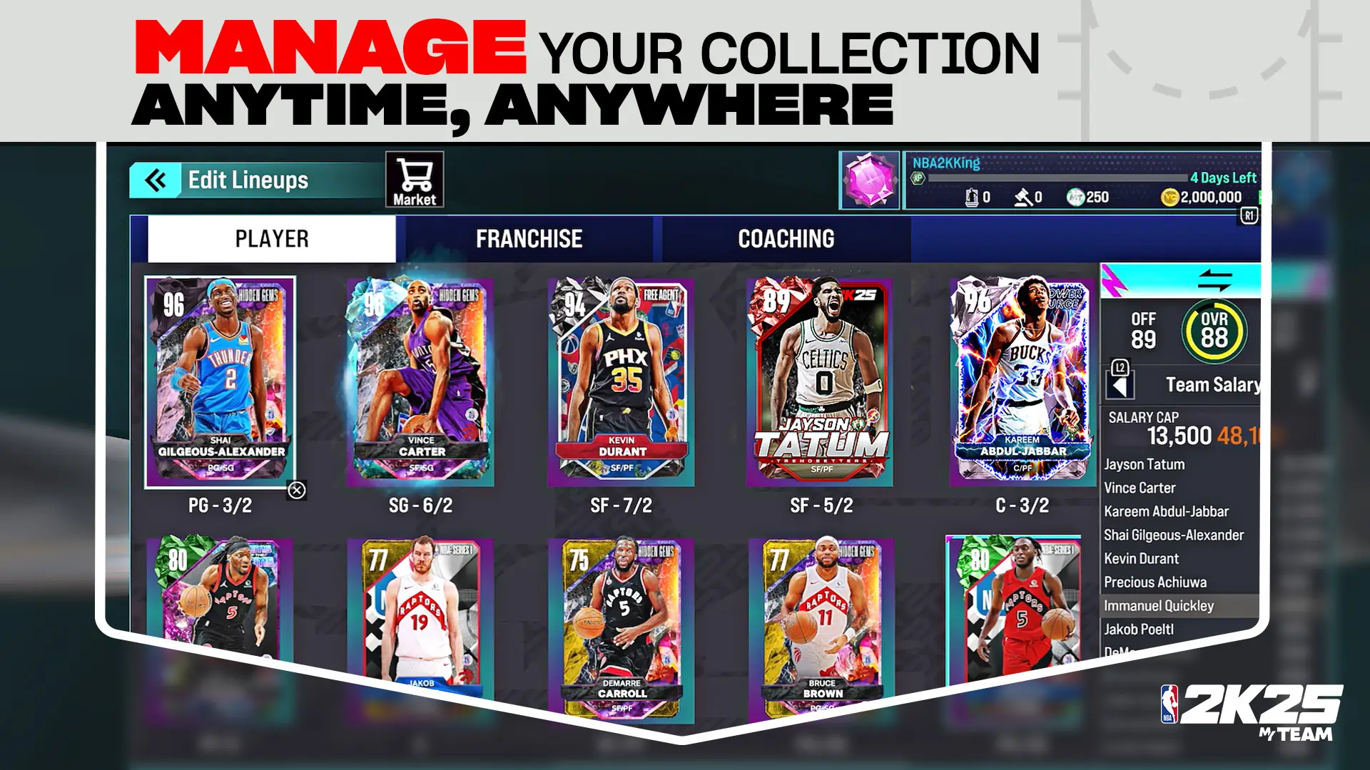 Screenshot NBA 2K25 MyTEAM 3