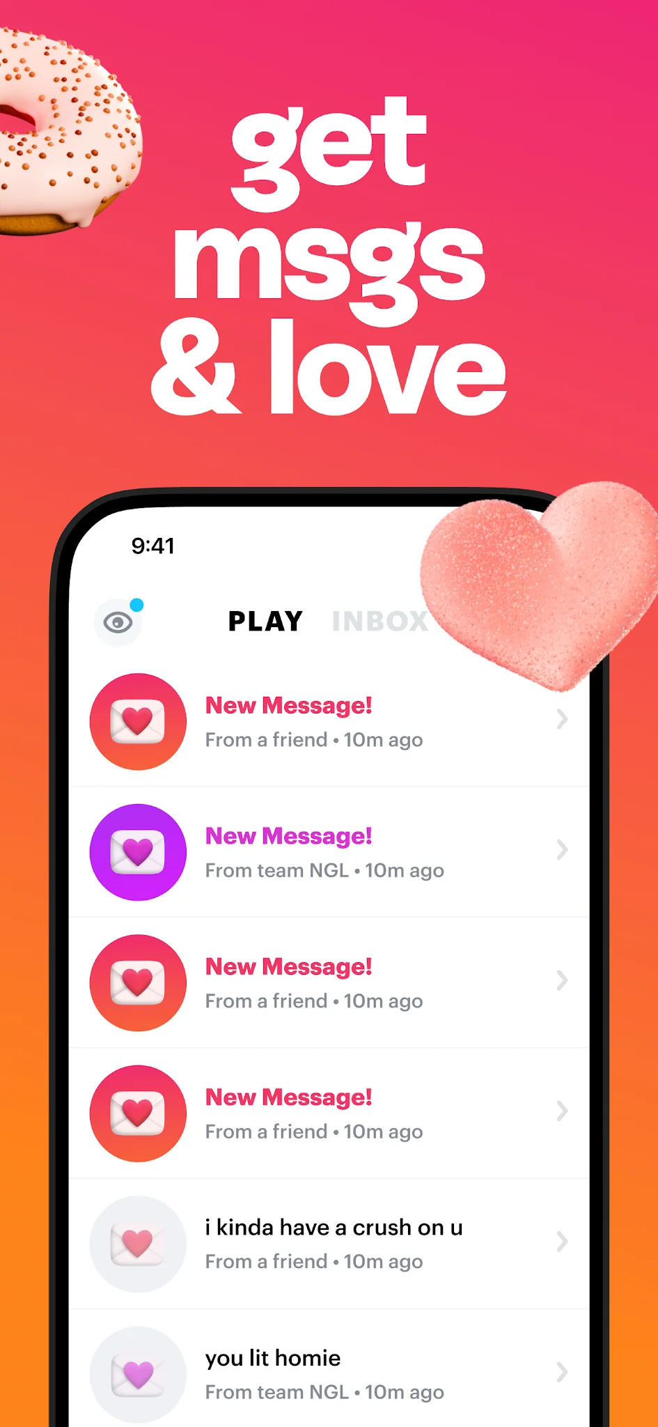 Снимка на екрана NGL: ask me anything 4