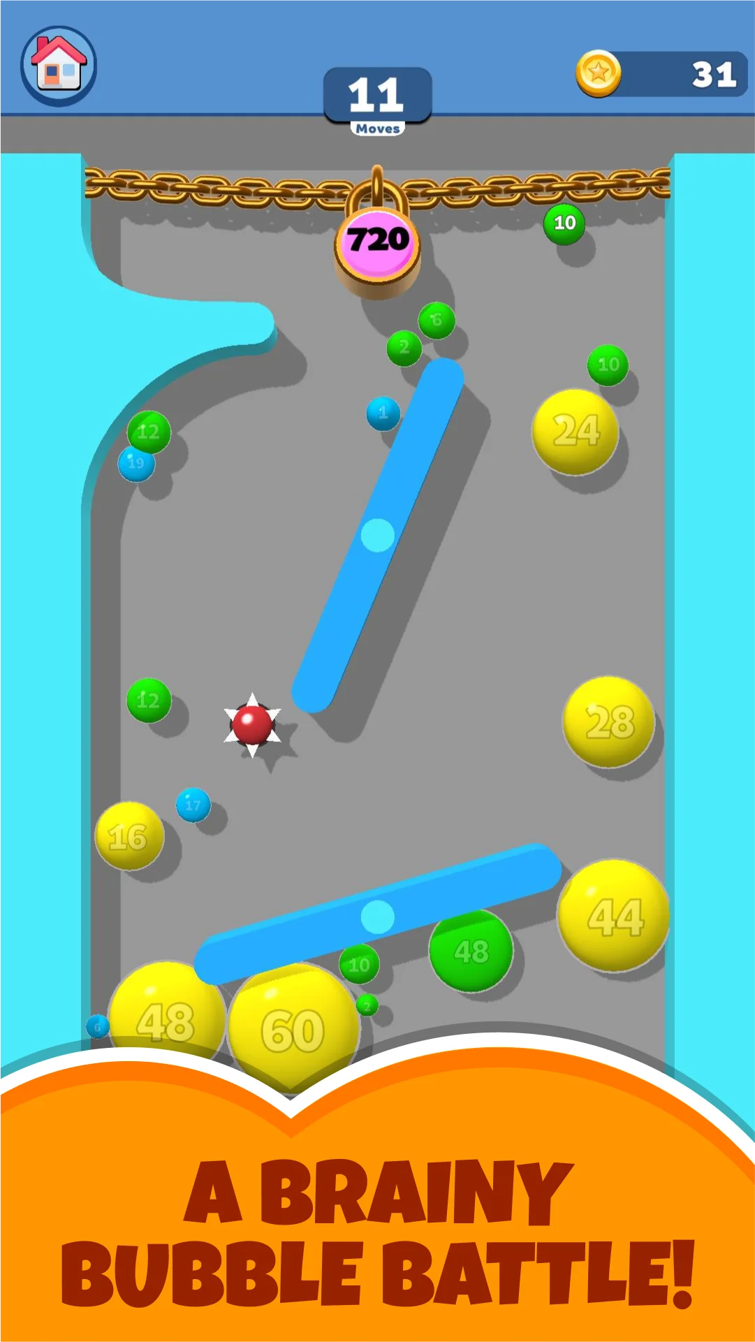 Скріншот Puff Up - Balloon puzzle game 4