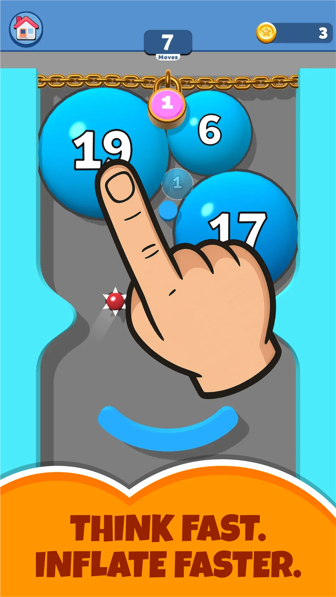Скріншот Puff Up - Balloon puzzle game 5