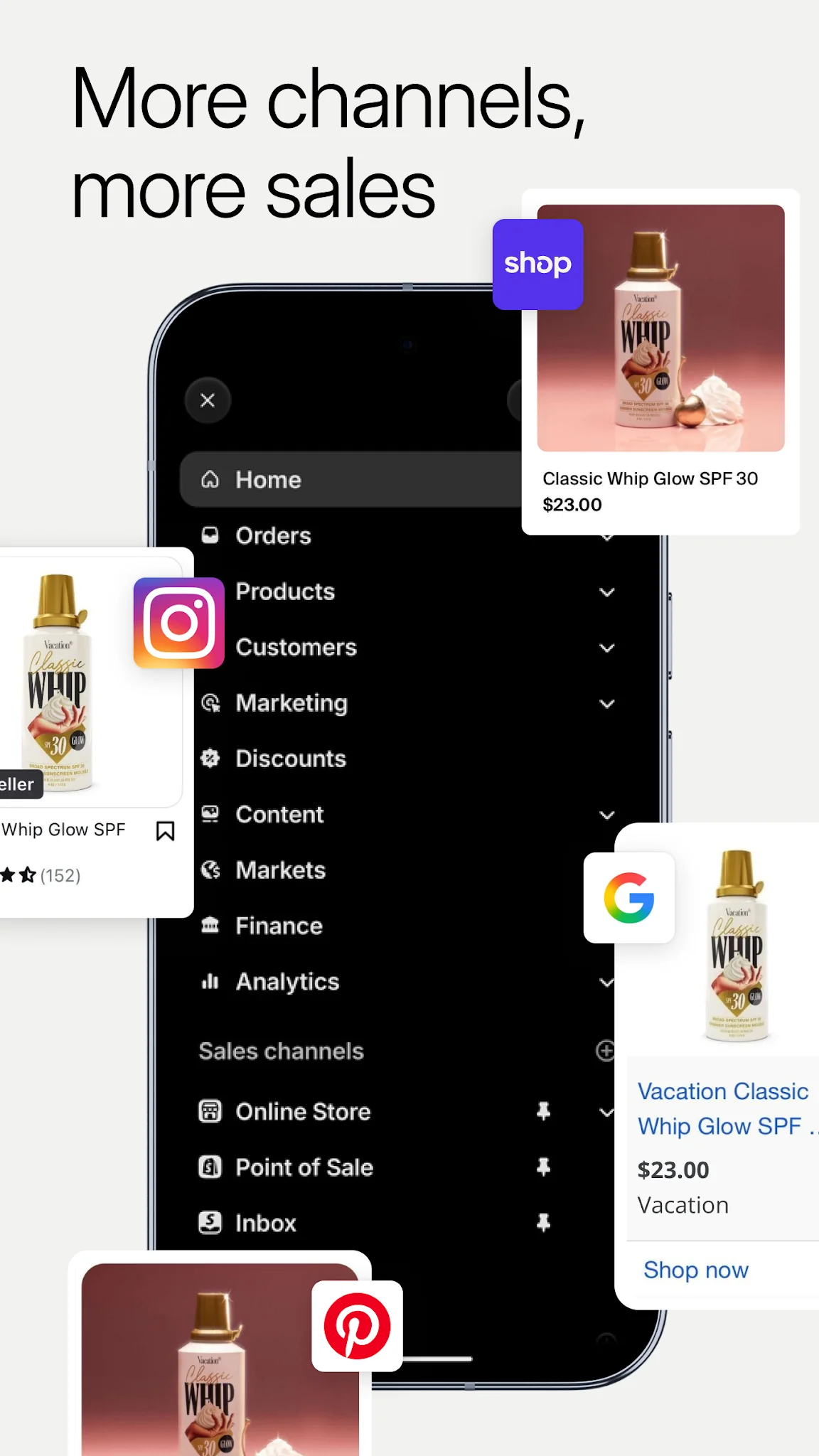 Capture d'écran Shopify: E-commerce mobile 7