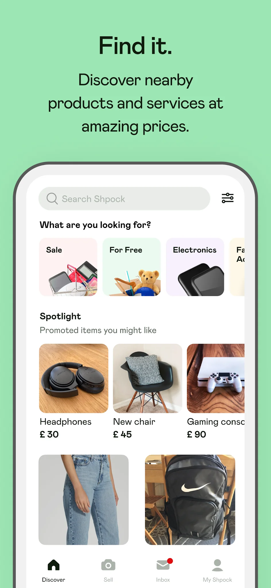 Captura de pantalla Shpock: Buy & Sell Marketplace 1
