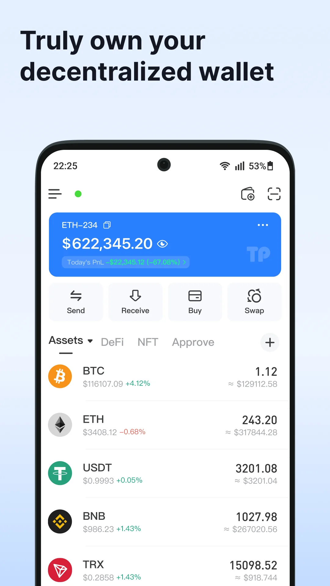 Capture d'écran TokenPocket: Crypto & Bitcoin 1