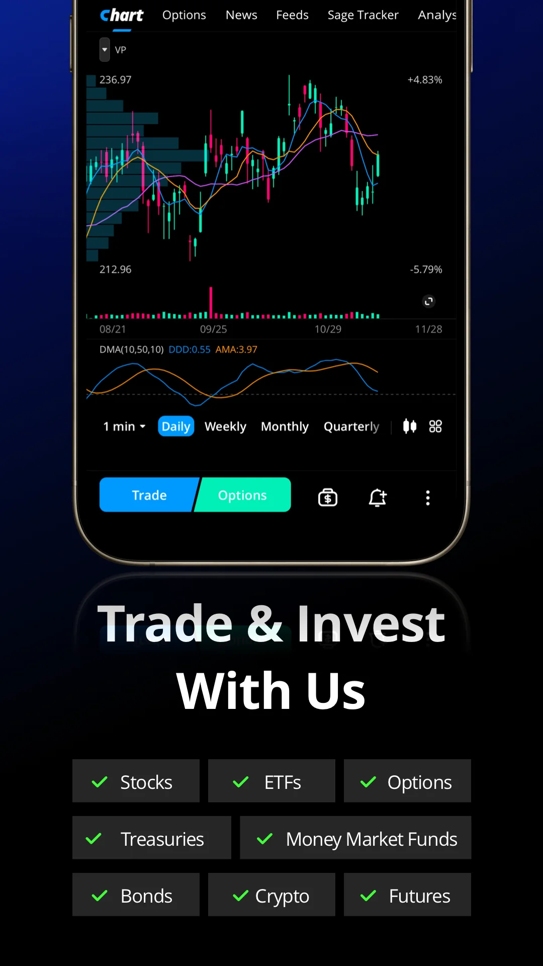 Snímek obrazovky Webull - Stock Quotes & News 2