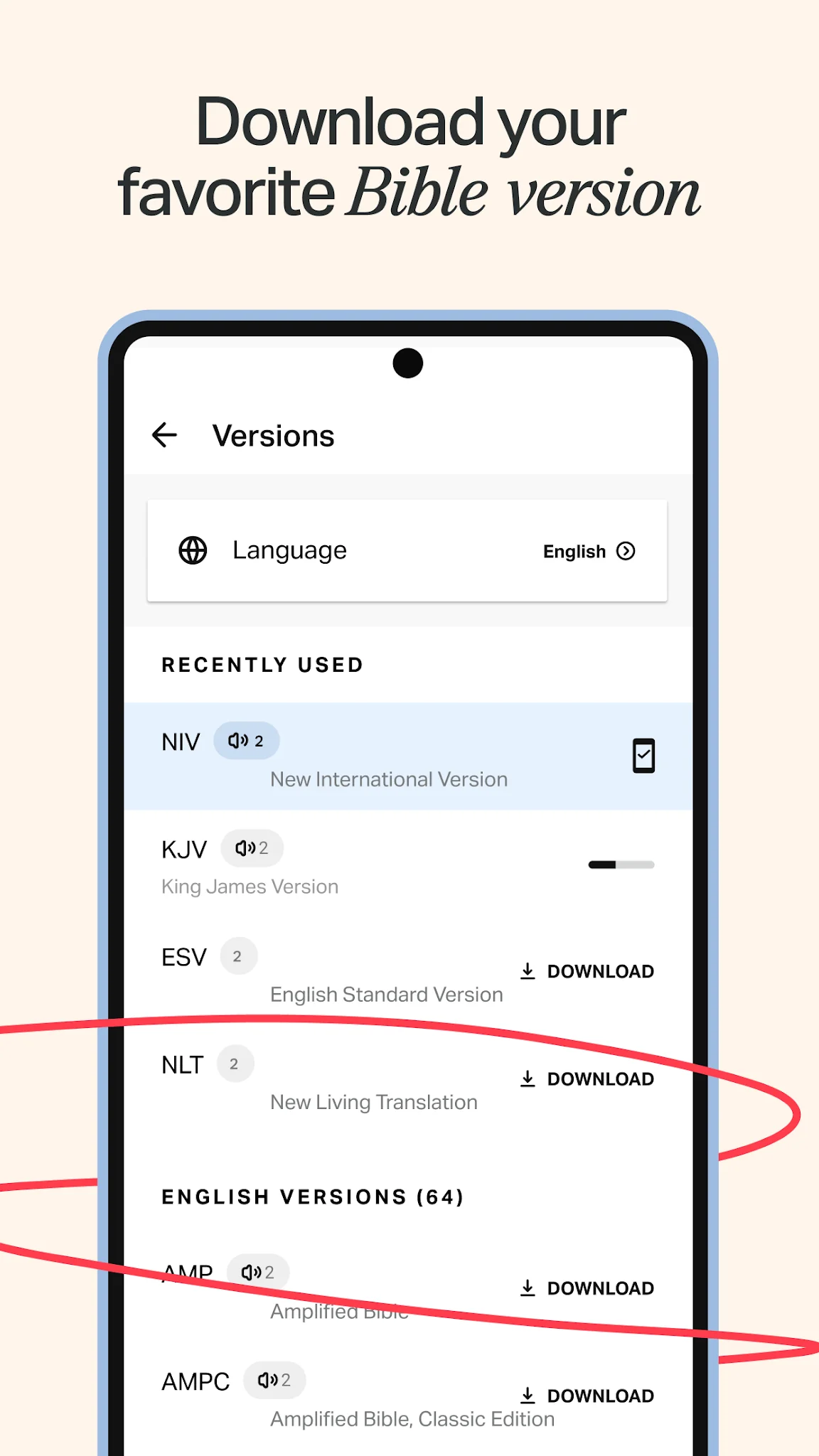 Zrzut ekranu Biblia + Audio 3