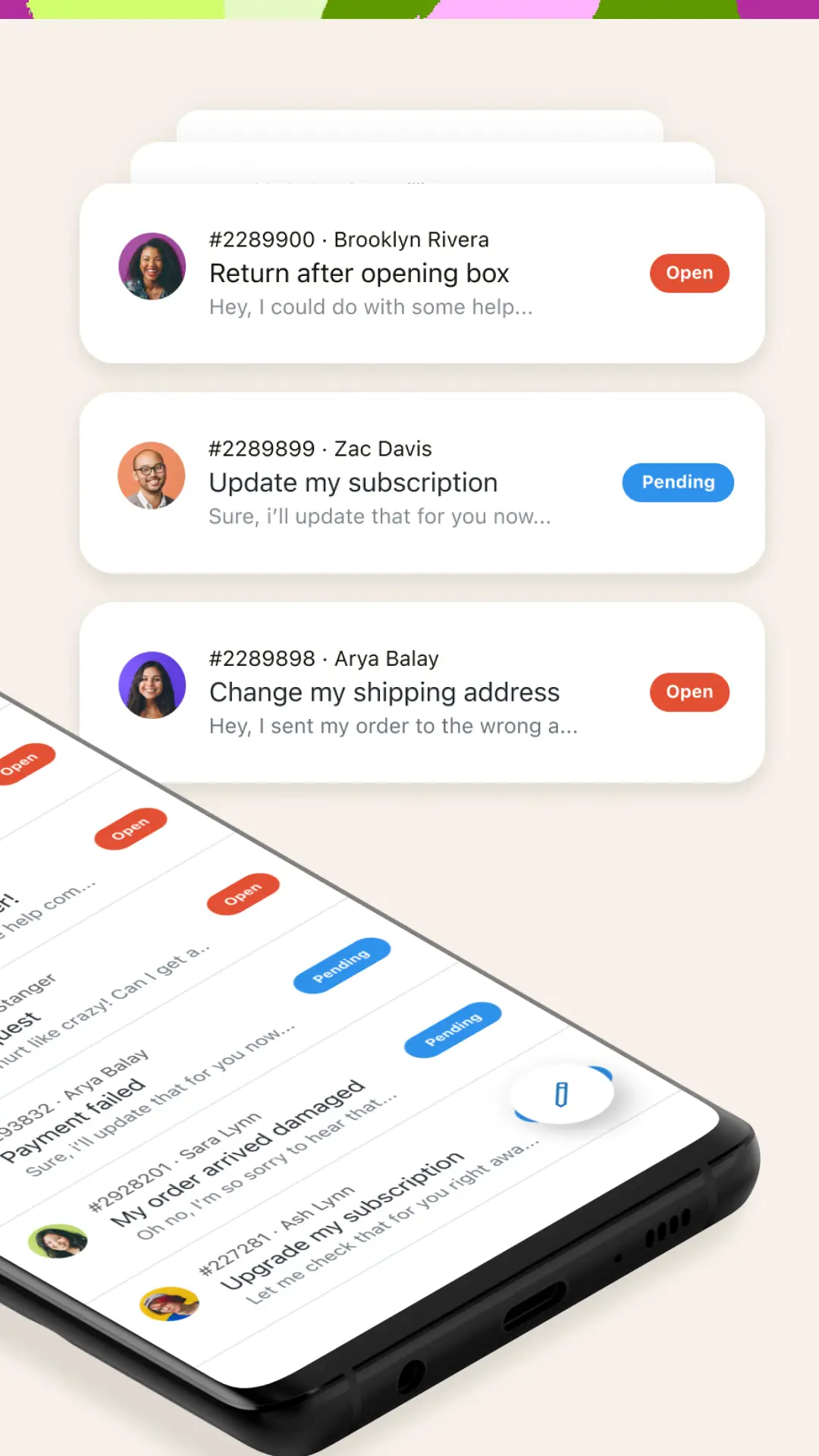 Captura de pantalla Zendesk Support 2
