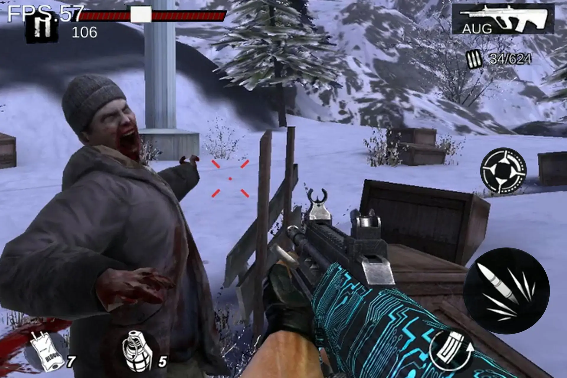 스크린샷 Zombie Frontier 4: FPS 좀비 슈팅 5