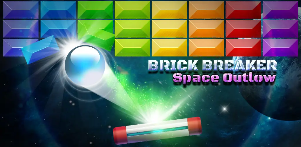 Brick Breaker : Space Outlaw игра обложка для Android