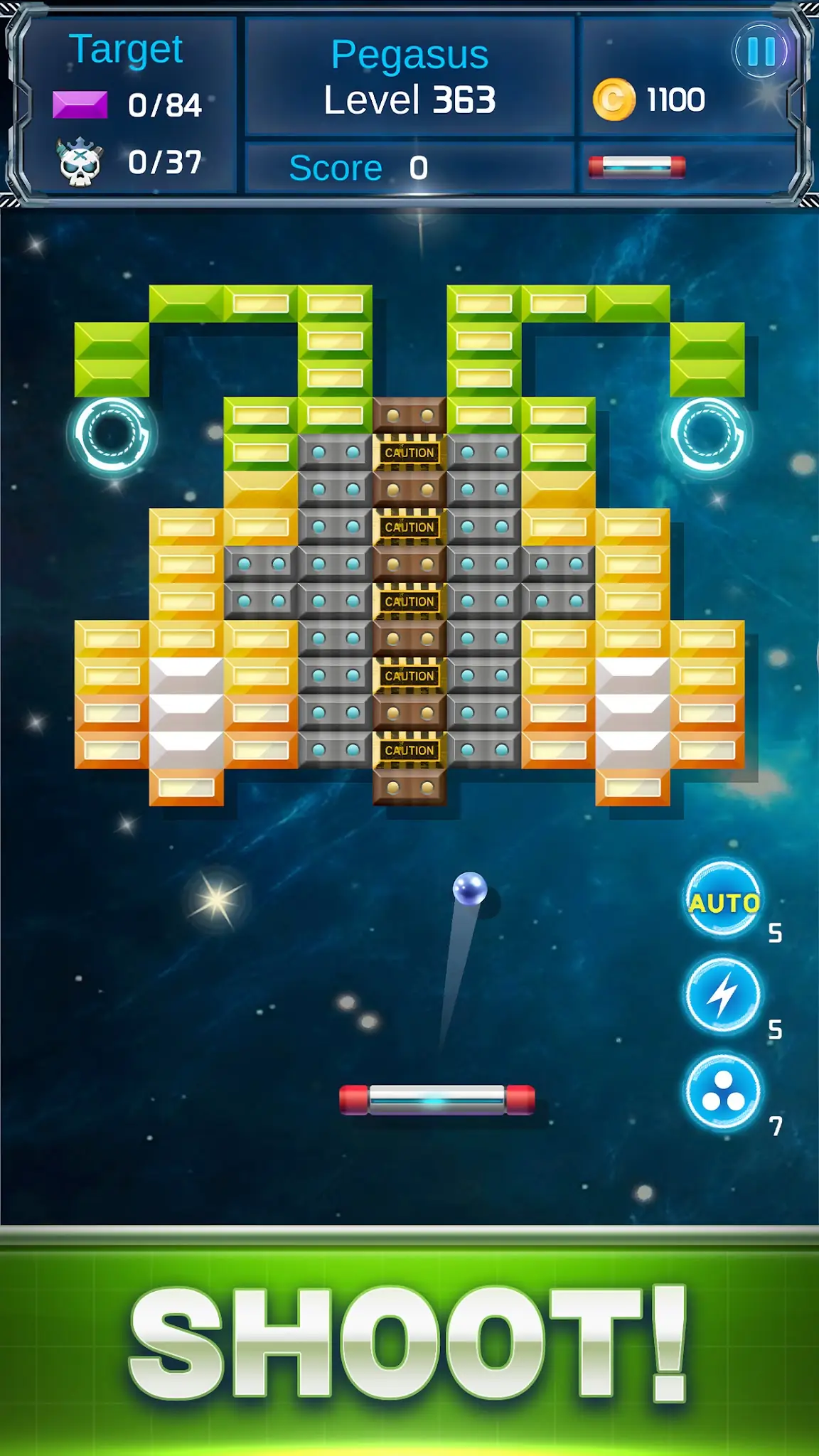 Скриншот Brick Breaker : Space Outlaw 2