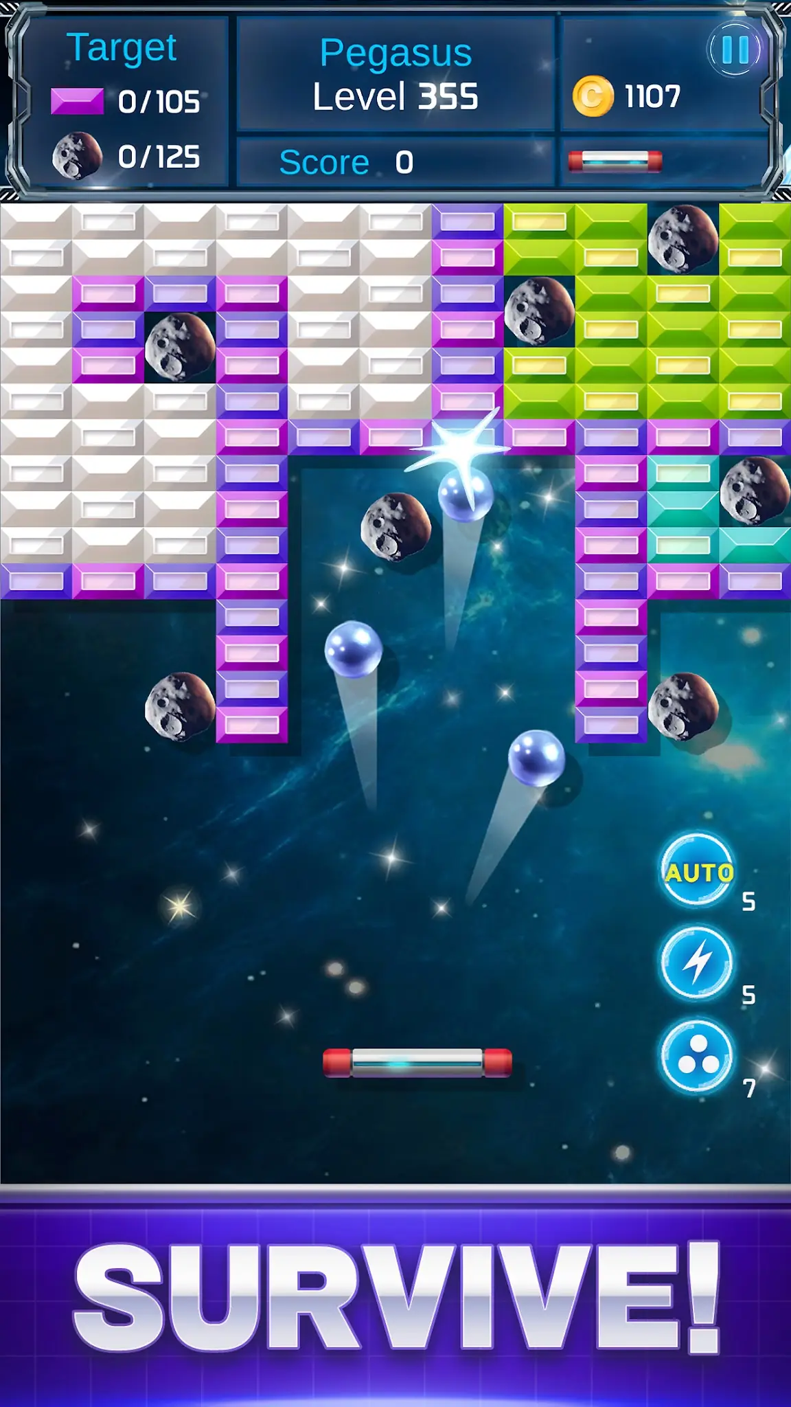 Скриншот Brick Breaker : Space Outlaw 7