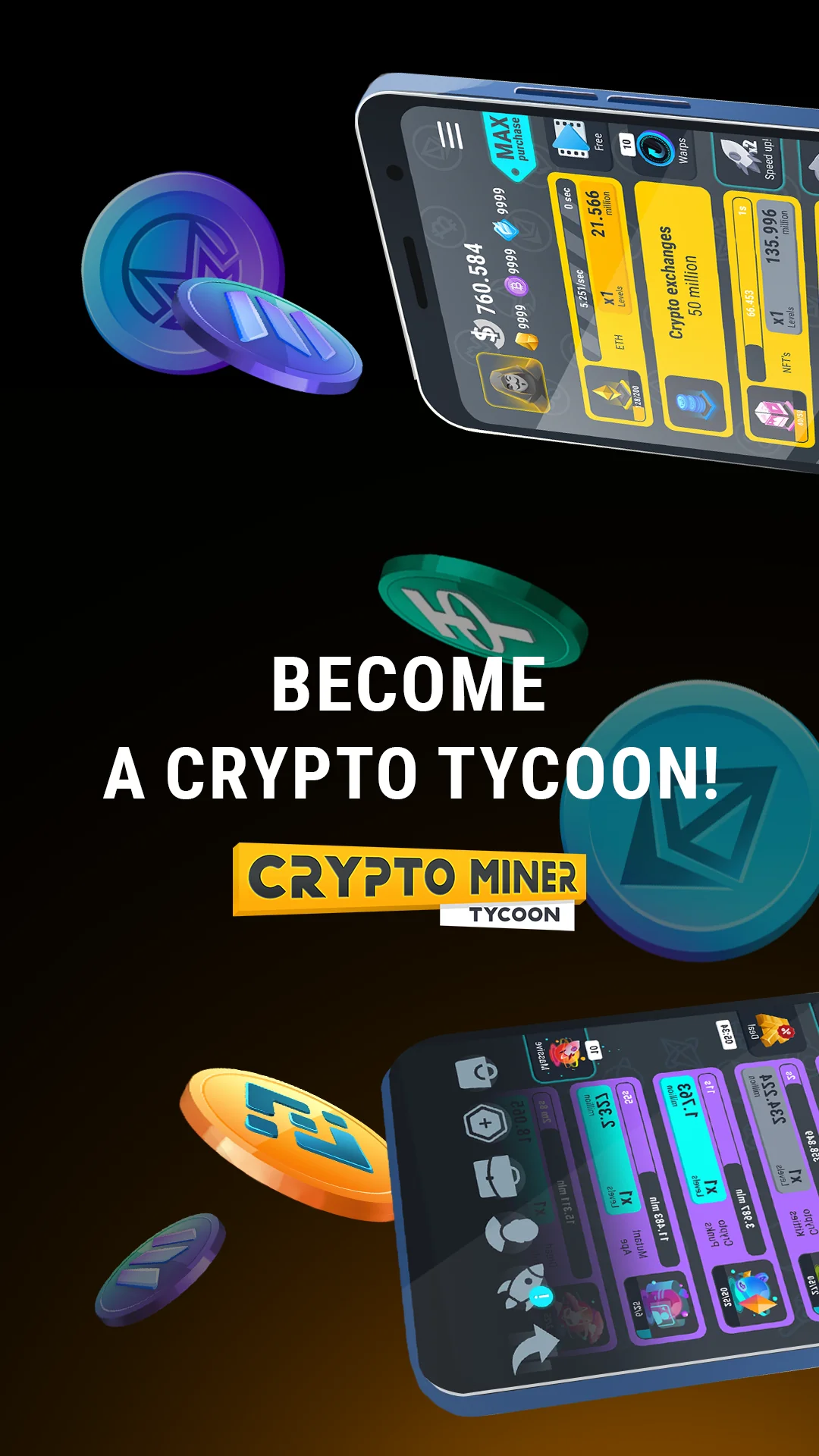 Captura de tela Crypto Miner Tycoon 1