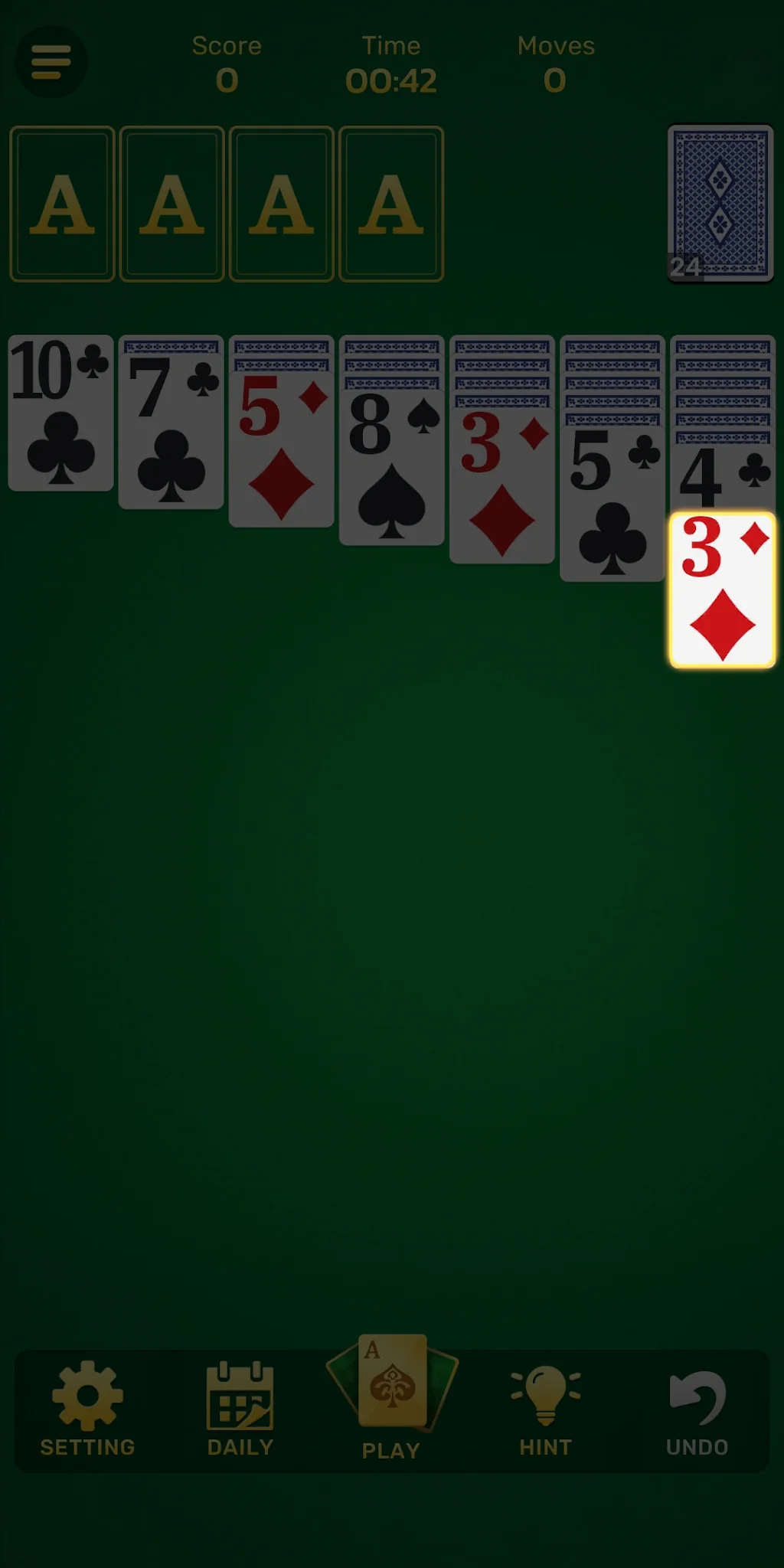 Capture d'écran Daily Classic Solitaire 3