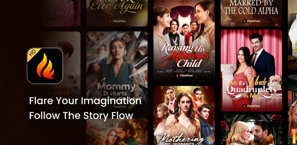 FlareFlow: 1-Minute HD Dramas! แอป ภาพปกสำหรับ Android