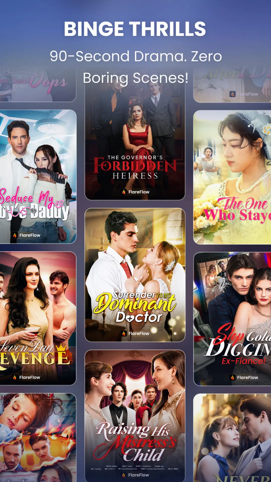 ภาพหน้าจอ FlareFlow: 1-Minute HD Dramas! 8