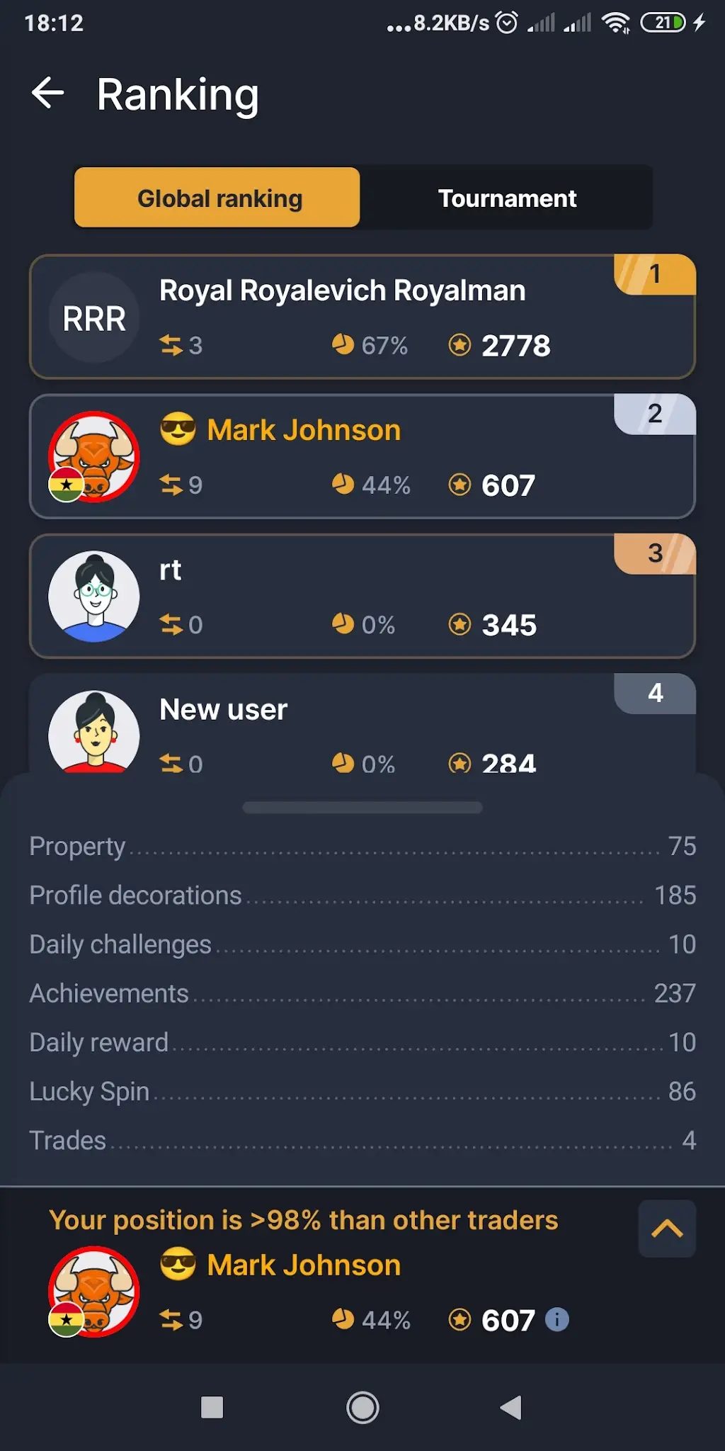ภาพหน้าจอ Forex Royale 7