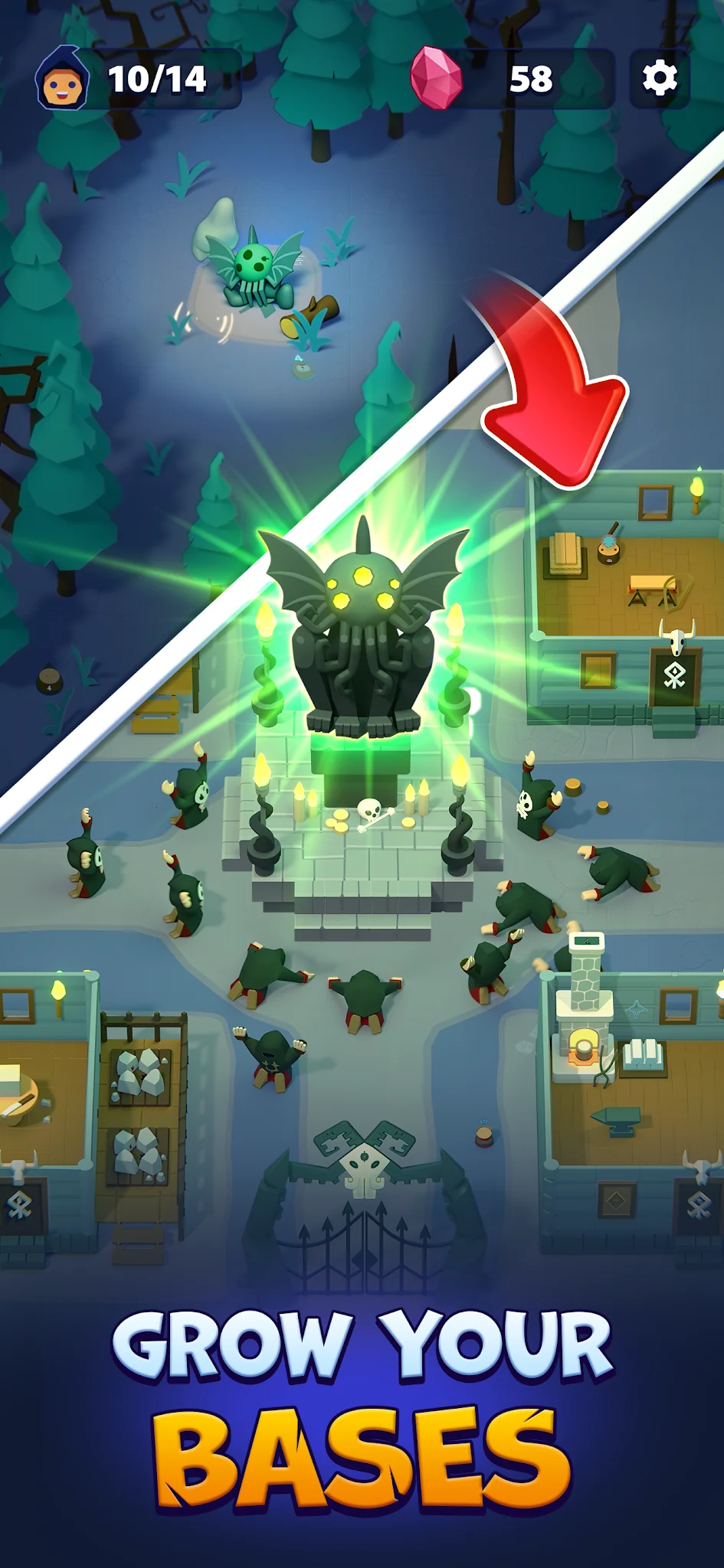 Schermata Idle Cult Empire - Evil Tycoon 3