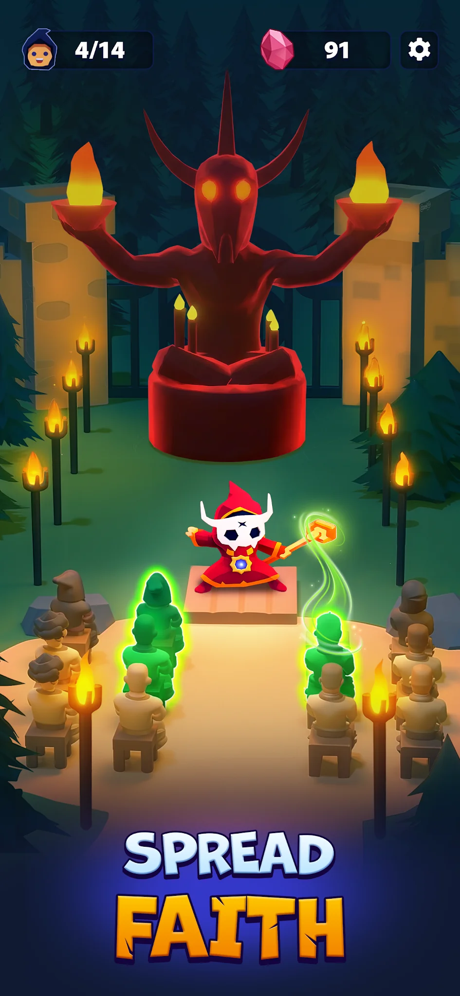 Schermata Idle Cult Empire - Evil Tycoon 4