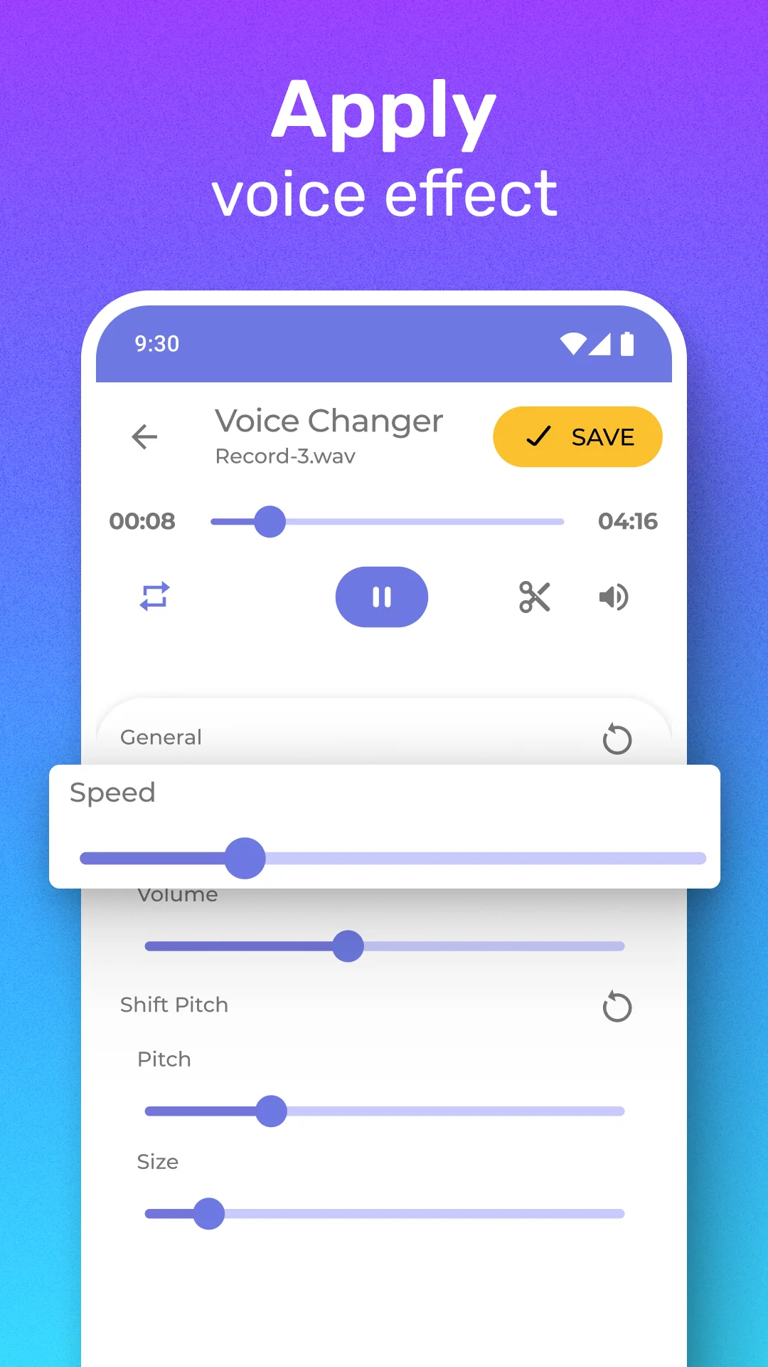 Captura de tela Modificador de voz de vídeo 4