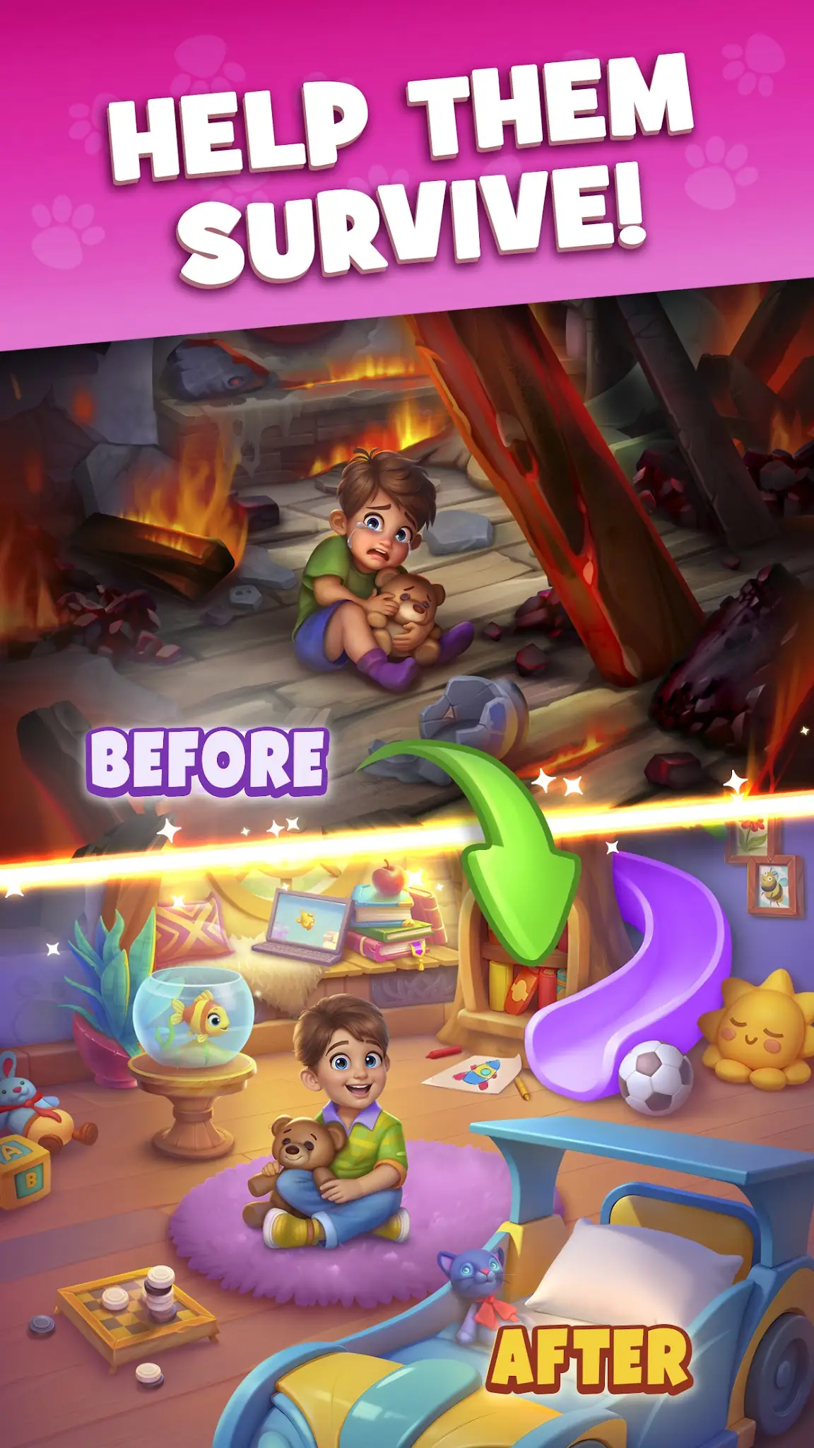 لقطة شاشة Kitty Sort: Twisted Tails %د