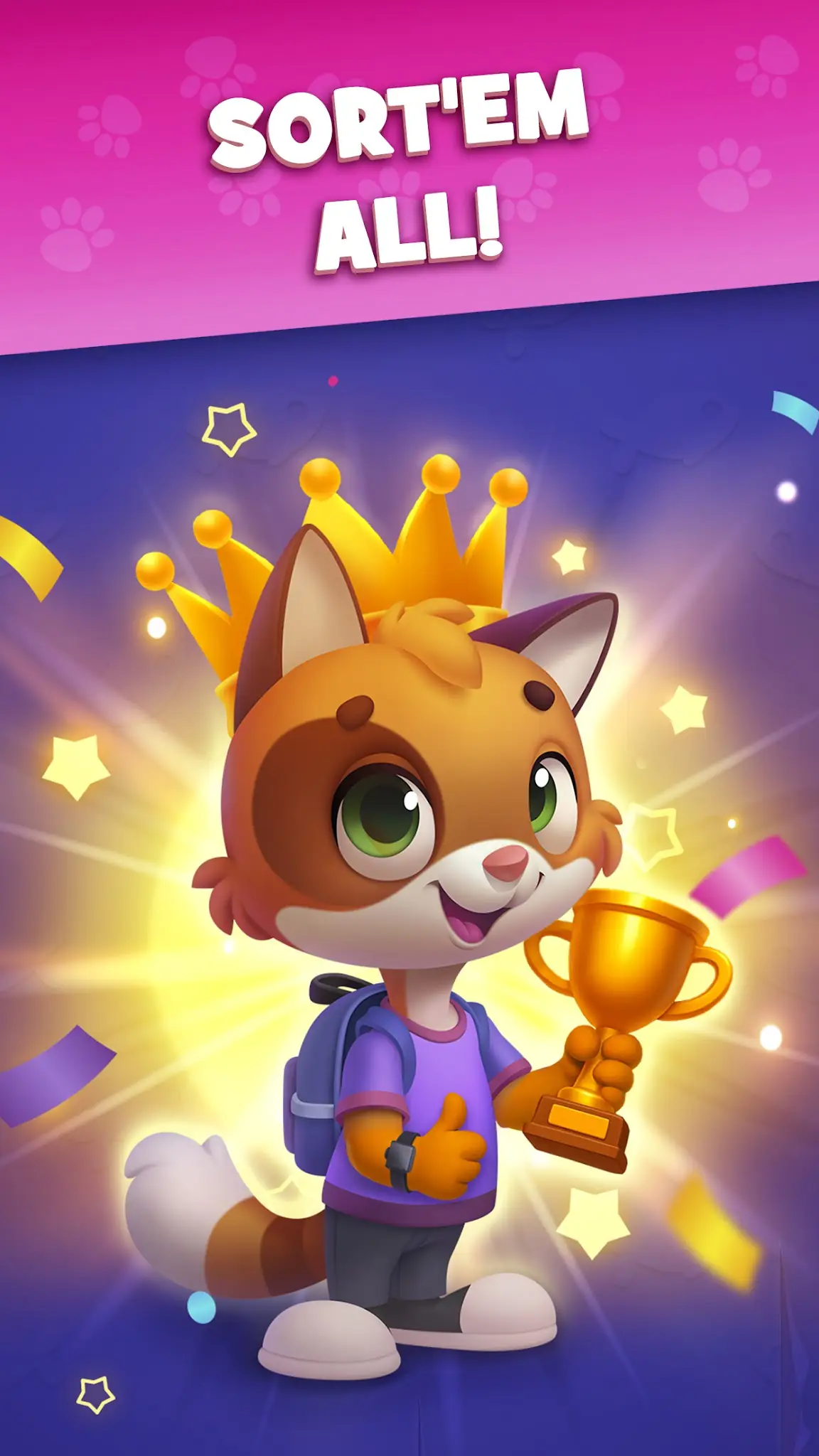 لقطة شاشة Kitty Sort: Twisted Tails %د