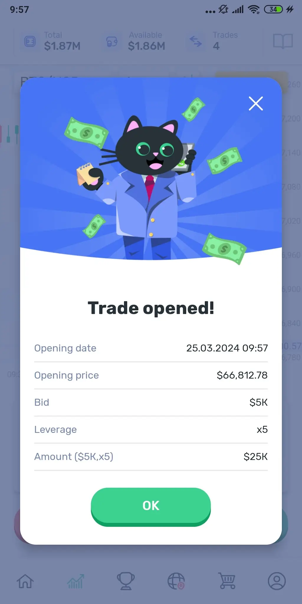 Скріншот Cryptomania —Trading Simulator 6