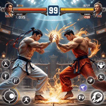 Kung Fu GYM: Fighting Games Icoană