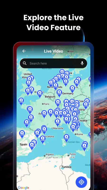 Capture d'écran Carte terre en direct & GPS 2