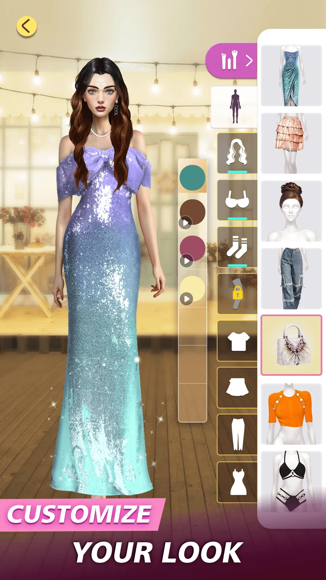 Screenshot fashion dress up:girl makeover 1