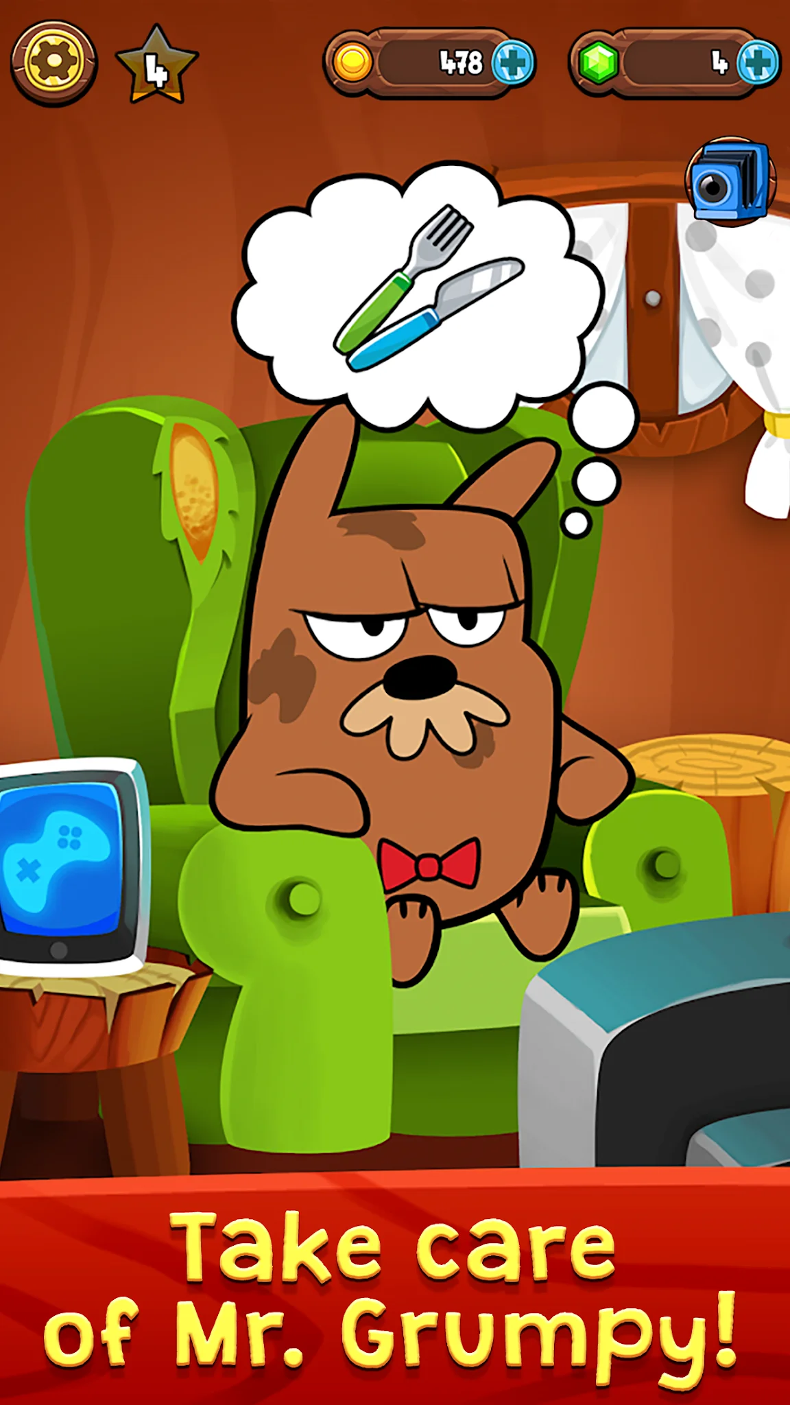 My Grumpy: Funny Virtual Pet képernyőkép 1
