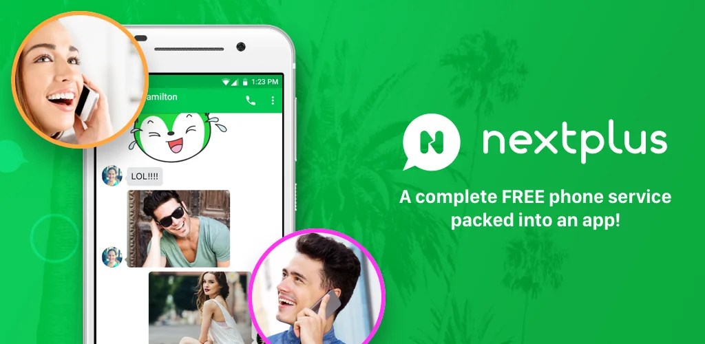 Nextplus: Phone # Text + Call kb borítókép Androidhoz