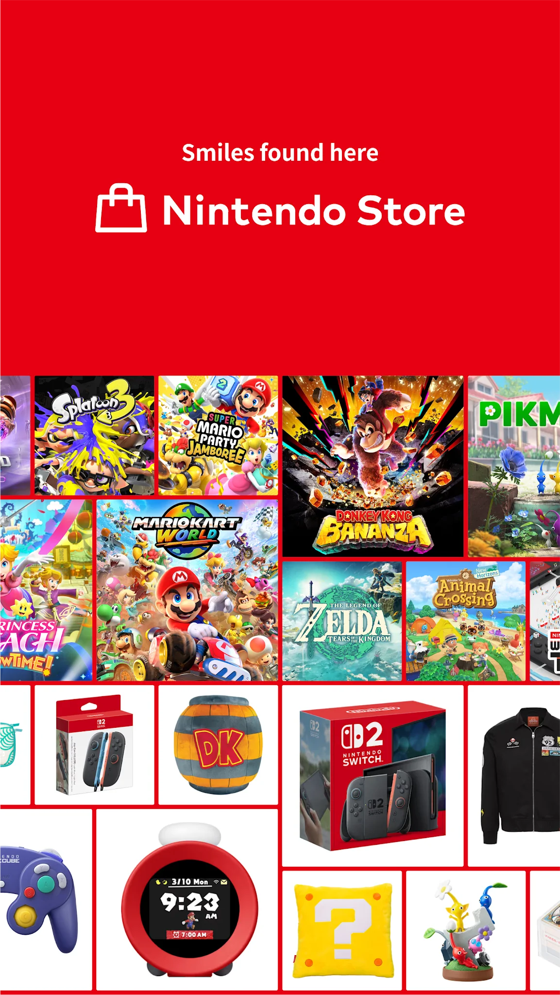 Capture d'écran Nintendo Store 1